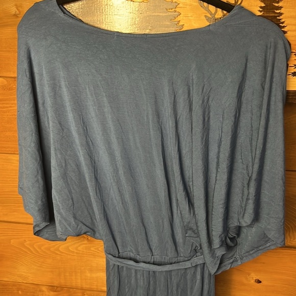 Krista by Revolve womens maxi dress XS short sleeve v-neck side slit soft event - Picture 9 of 11